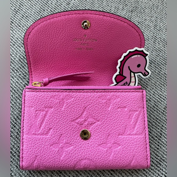 ❌SOLD❌💖NEW Louis Vuitton Empreinte Rosalie Lollipop Pink Wallet/Coin Purse💖 - Picture 4 of 11
